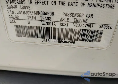 2017 Infiniti Qx50 from USA, damaged, VIN JN1BJ0RP6HM384508